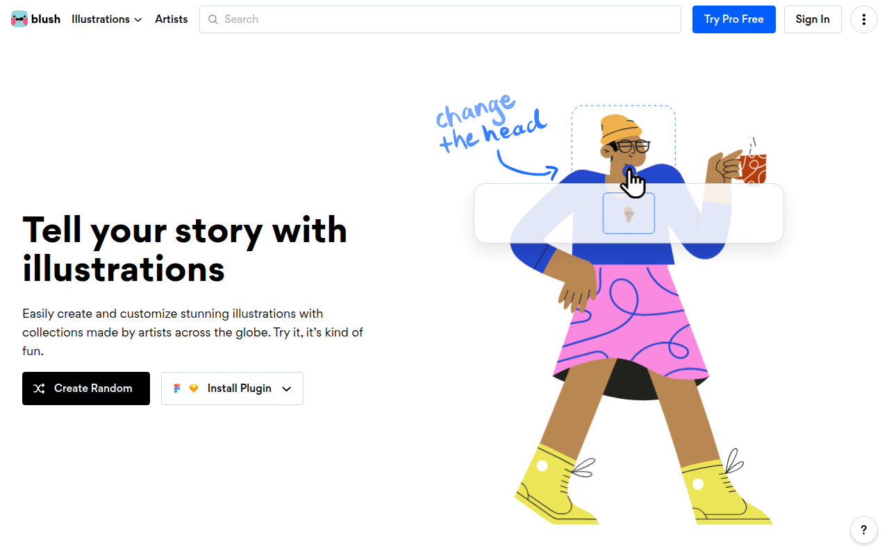 Blush: Illustrations for everyone