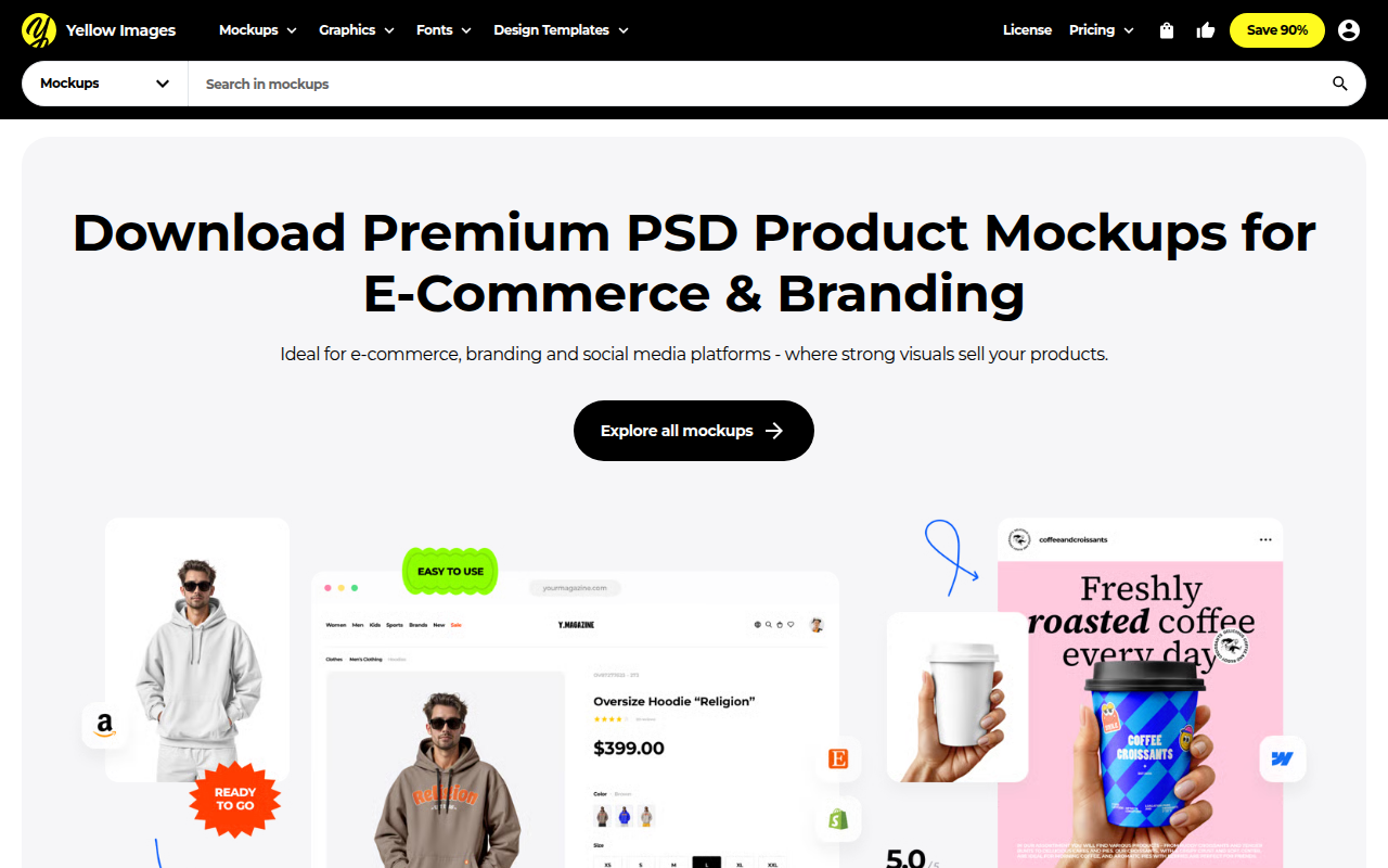Yellow Images — Premium Mockups & Graphic Design Resources